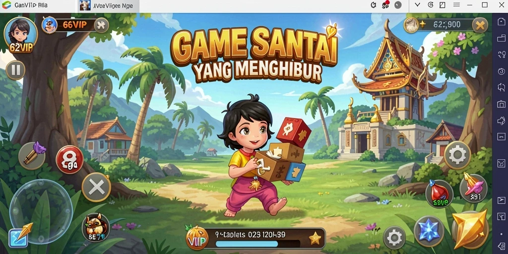 Tangkapan layar utama 62VIP yang menunjukkan keseruan gameplay Casual.