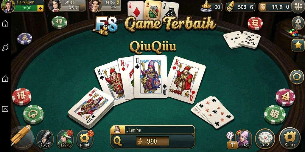 Tangkapan layar gameplay QiuQiu FO8 yang seru dan kompetitif.