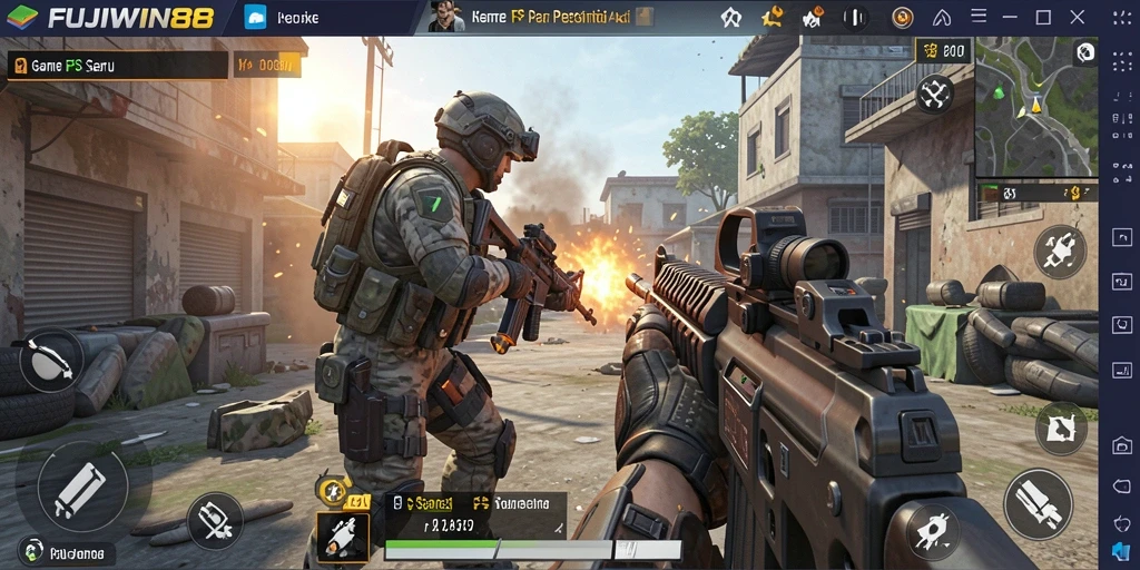 Tampilan gameplay seru dan menegangkan dari FUJIWIN88.