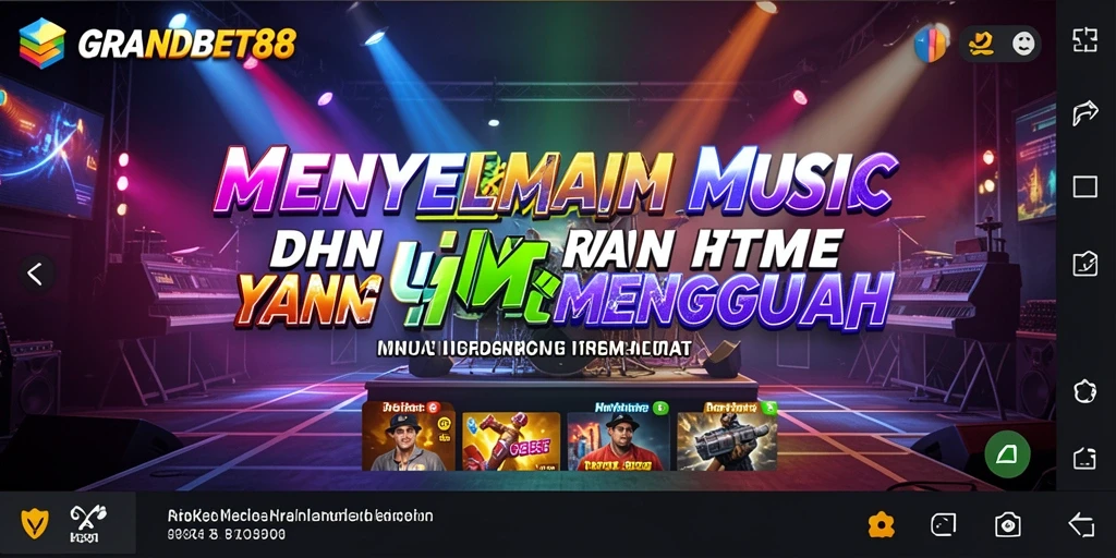 Tampilan screenshot <strong>GRANDBET88</strong> menampilkan gameplay karaoke yang interaktif dan menyenangkan.