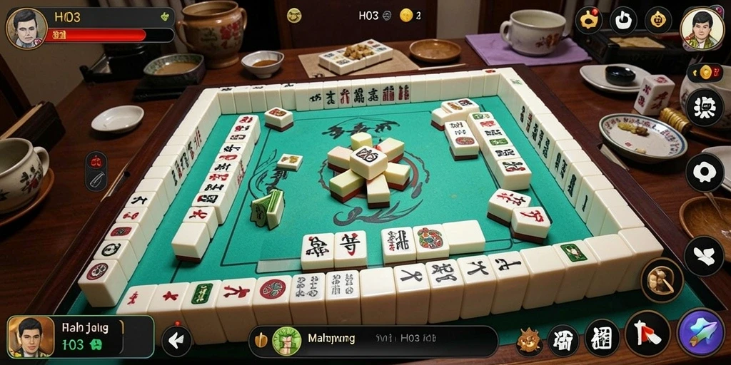 Gameplay Mahjong yang seru dan menantang di H03.