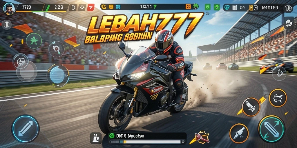 Gameplay seru dalam balapan motor yang menegangkan.