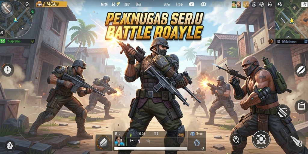 Tampilan seru pertempuran NAGA11 dalam mode Battle Royale.