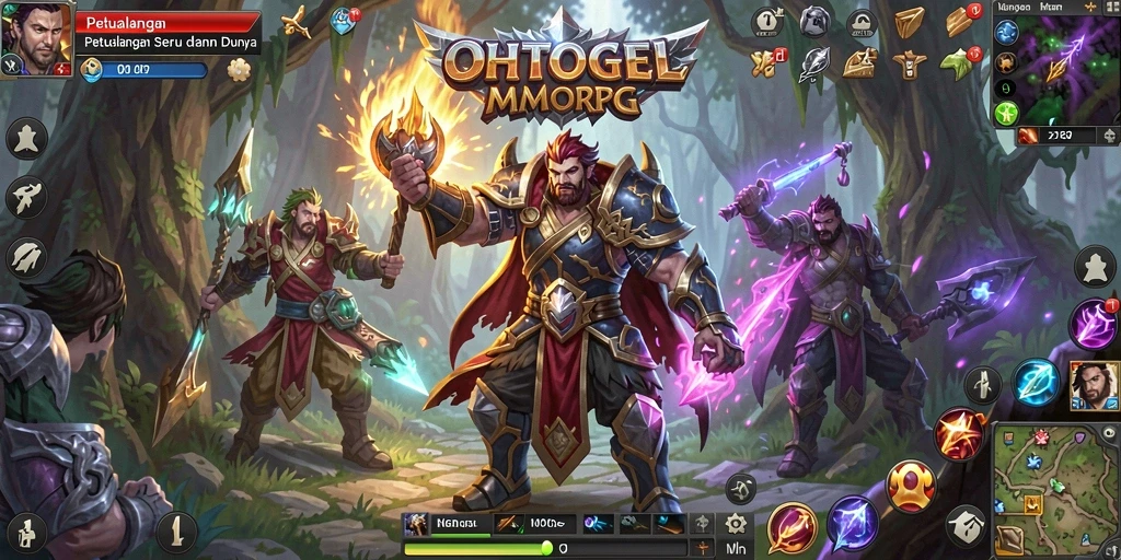 Tampilan gameplay OHTOGEL yang menarik dan interaktif dalam dunia MMORPG.