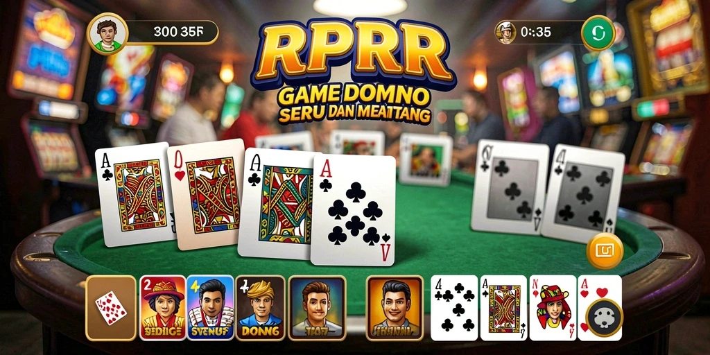 Screenshot gameplay RPRR dengan aksi domino yang seru.