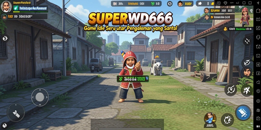 Tangkapan layar gameplay <strong>SUPERWD666</strong> menampilkan keseruan dan manajemen sumber daya dalam game Idle.