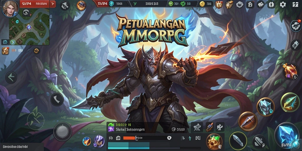 Gameplay menarik di dunia MMORPG SVIP4 dengan aksi seru dan interaksi pemain.