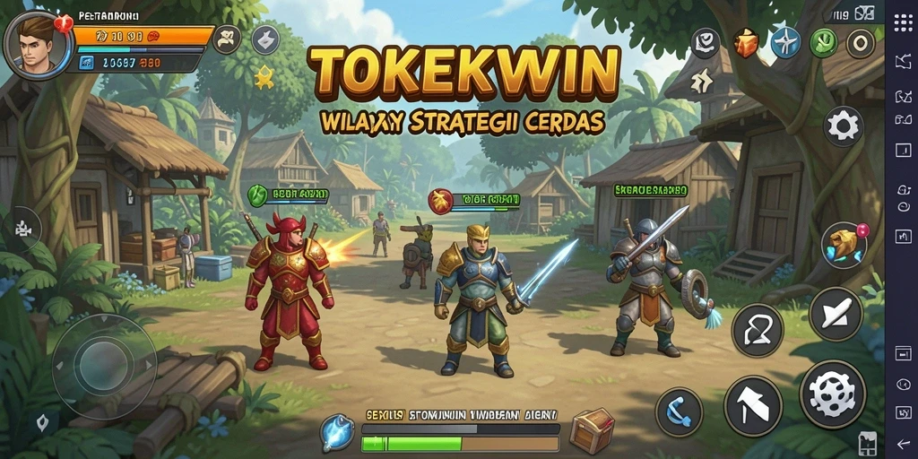 Gameplay menegangkan di TOKEKWIN dengan strategi pertahanan yang cerdas.