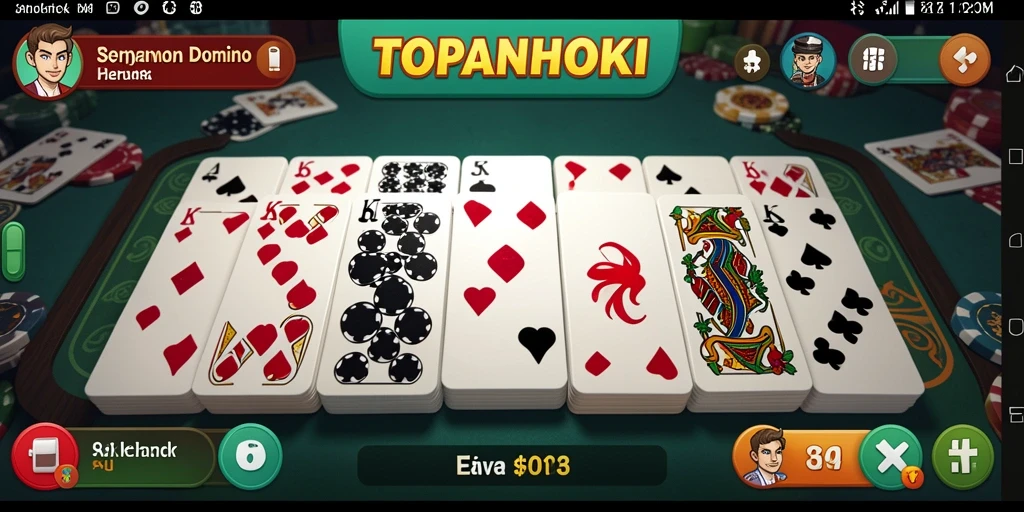 Tampilan gameplay seru dan interaktif dari TOPANHOKI.