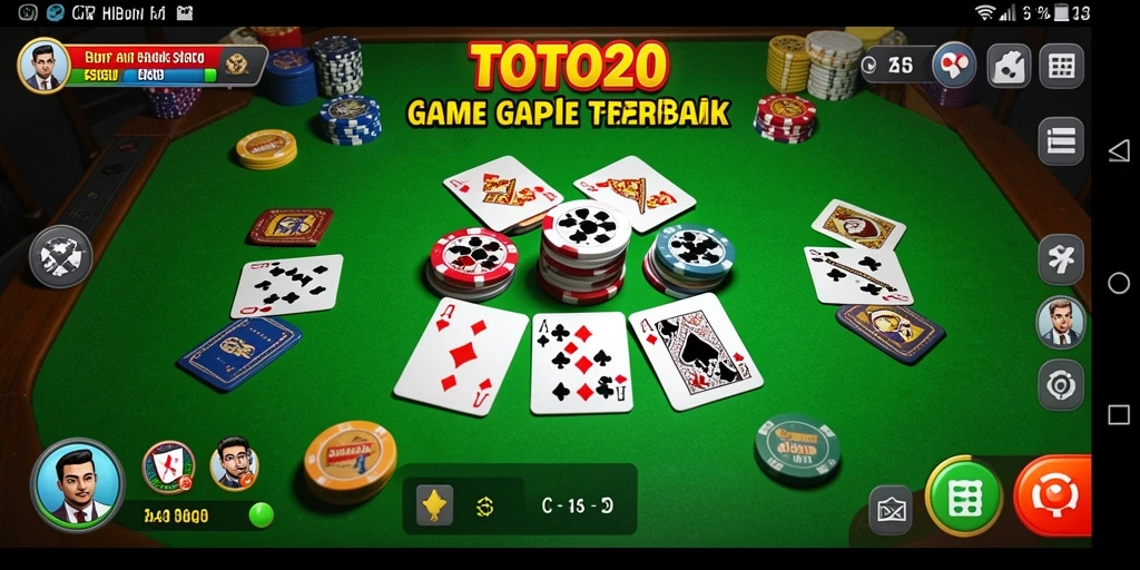Tampilan gameplay seru TOTO20 dengan gaya Gaple.