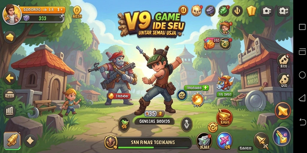 Tampilan gameplay V89 yang menarik dan menawan.